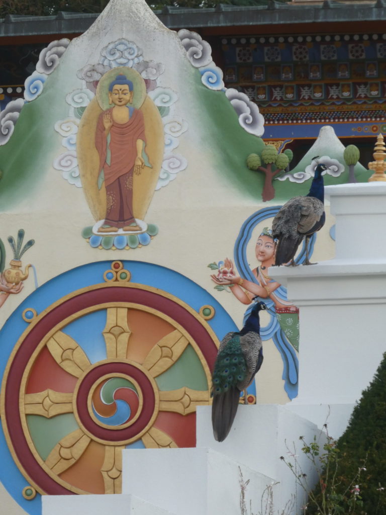 roue du dharma temple bouddhiste